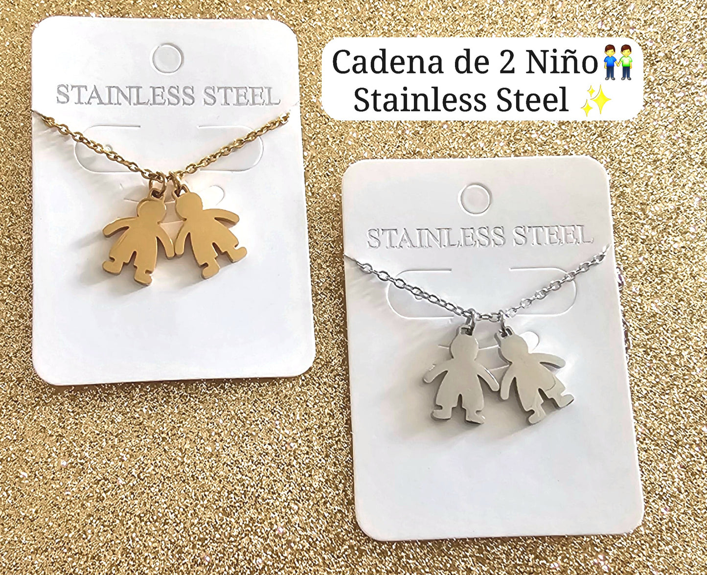 Cadena 2 niños 🧑🤝🧑💙