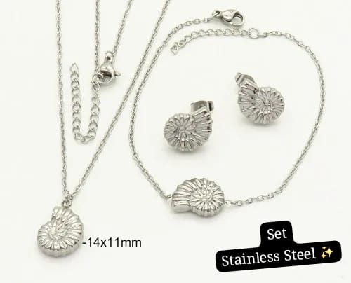 Set de caracol 3pcs 🐌 (plata)