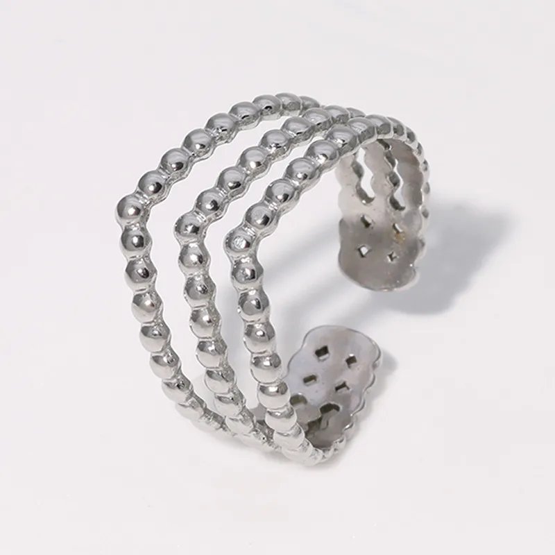 Sortijas Adjustable (estilo corona con puntos)