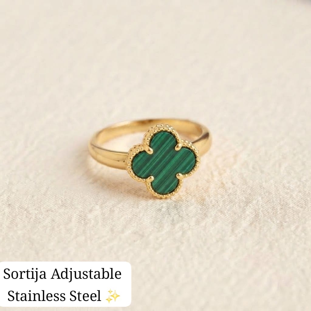 Sortija Adjustable trébol ♣️ (Verde💚)