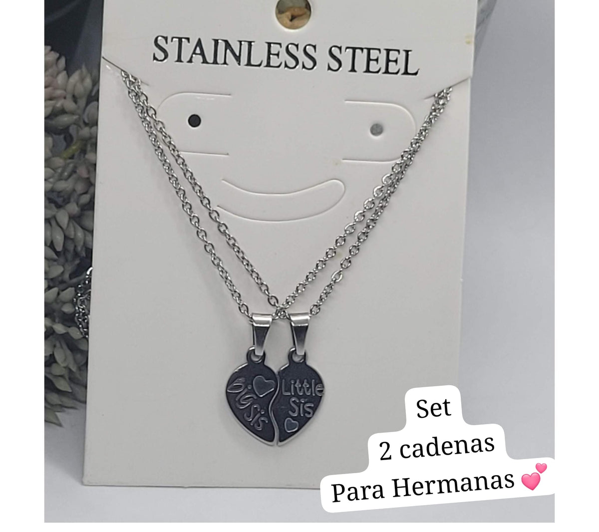 Set 2 cadenas para Hermanas 💖