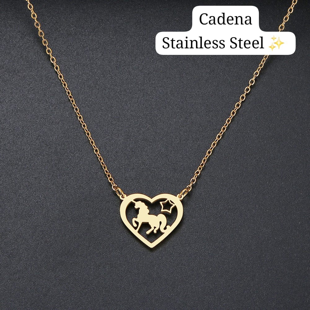 Cadena Caballo/Unicornio Oro