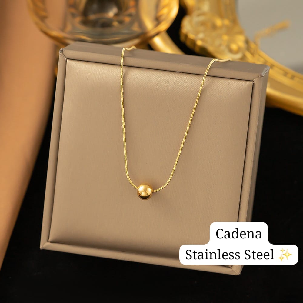 Cadena sencilla bola (Dorado) ✨️