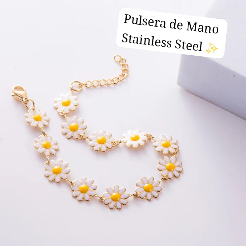 Pulsera de Mano girasol 🌻✨️
