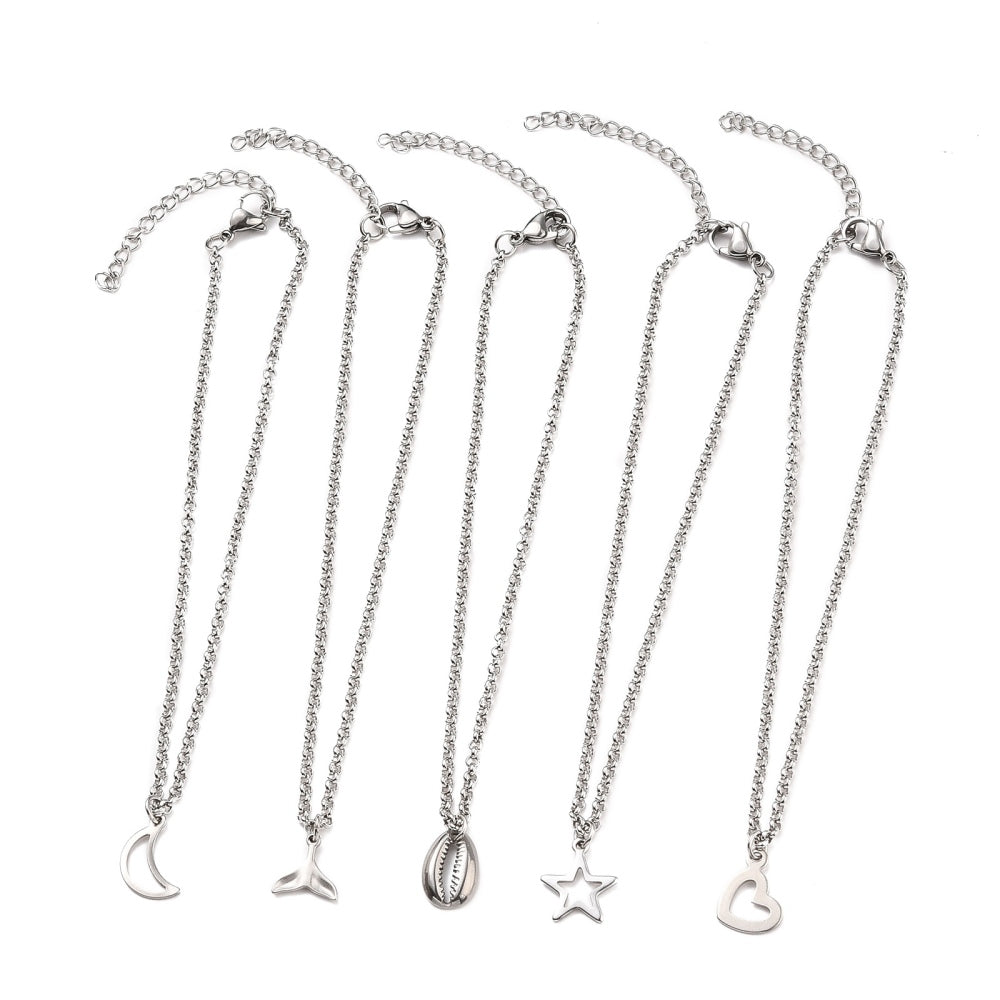 Pulseras de Pies Variedad de Estilos Plata 💕🤩
