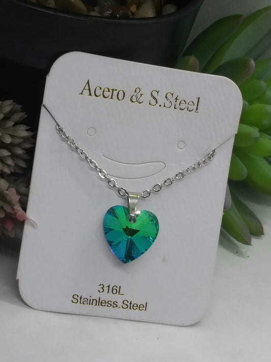 Cadena Corazón verde 💚