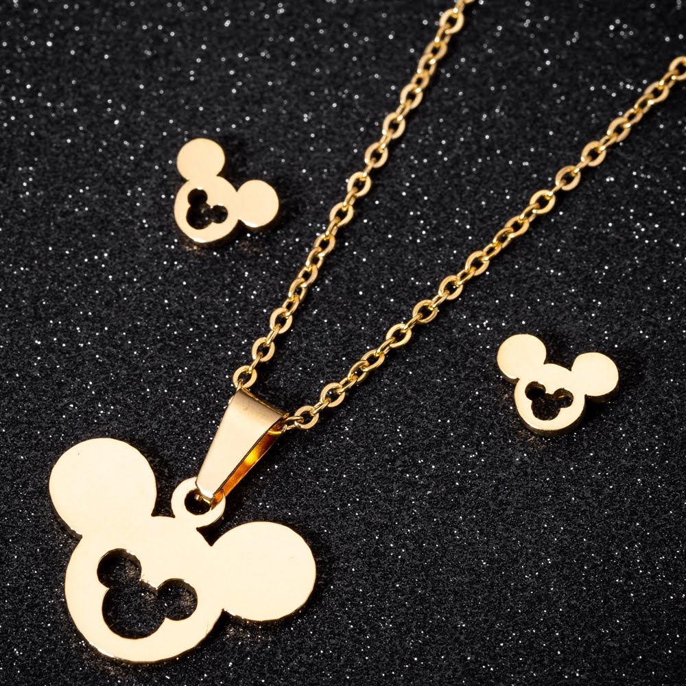 Sets Dibujo animado M&M🐭✨️ (Color Dorado)
