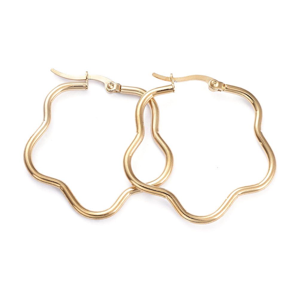 Argollas Forma de Flor ⚜️