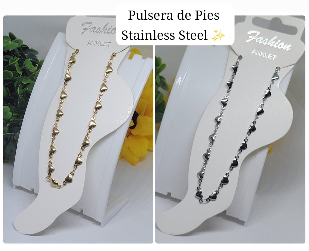 Pulsera de Pies/ Corazónes 🤍