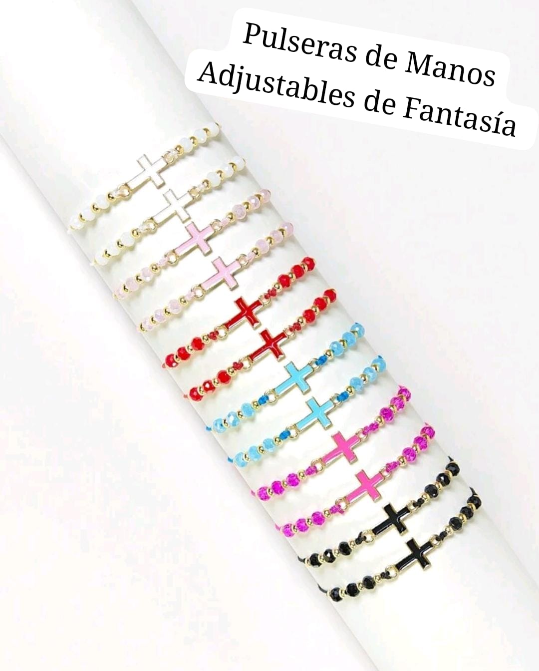 Pulsera de hilo Cruz 🌸