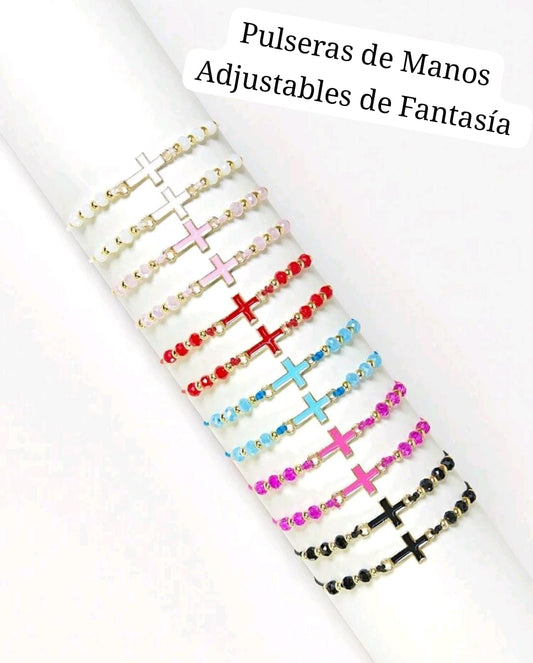 Pulsera de hilo Cruz 🌸