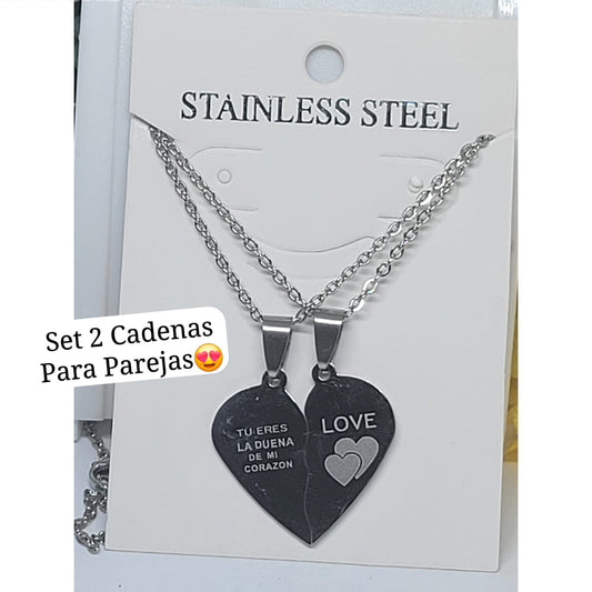 Set 2 cadenas Para Parejas 😍