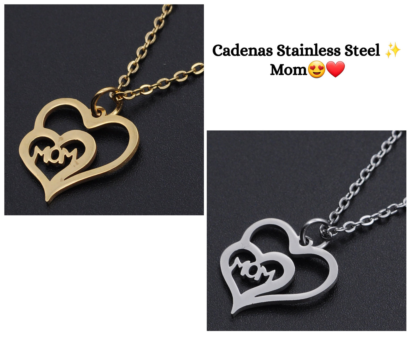 Cadena Corazón Mom 💓✨️