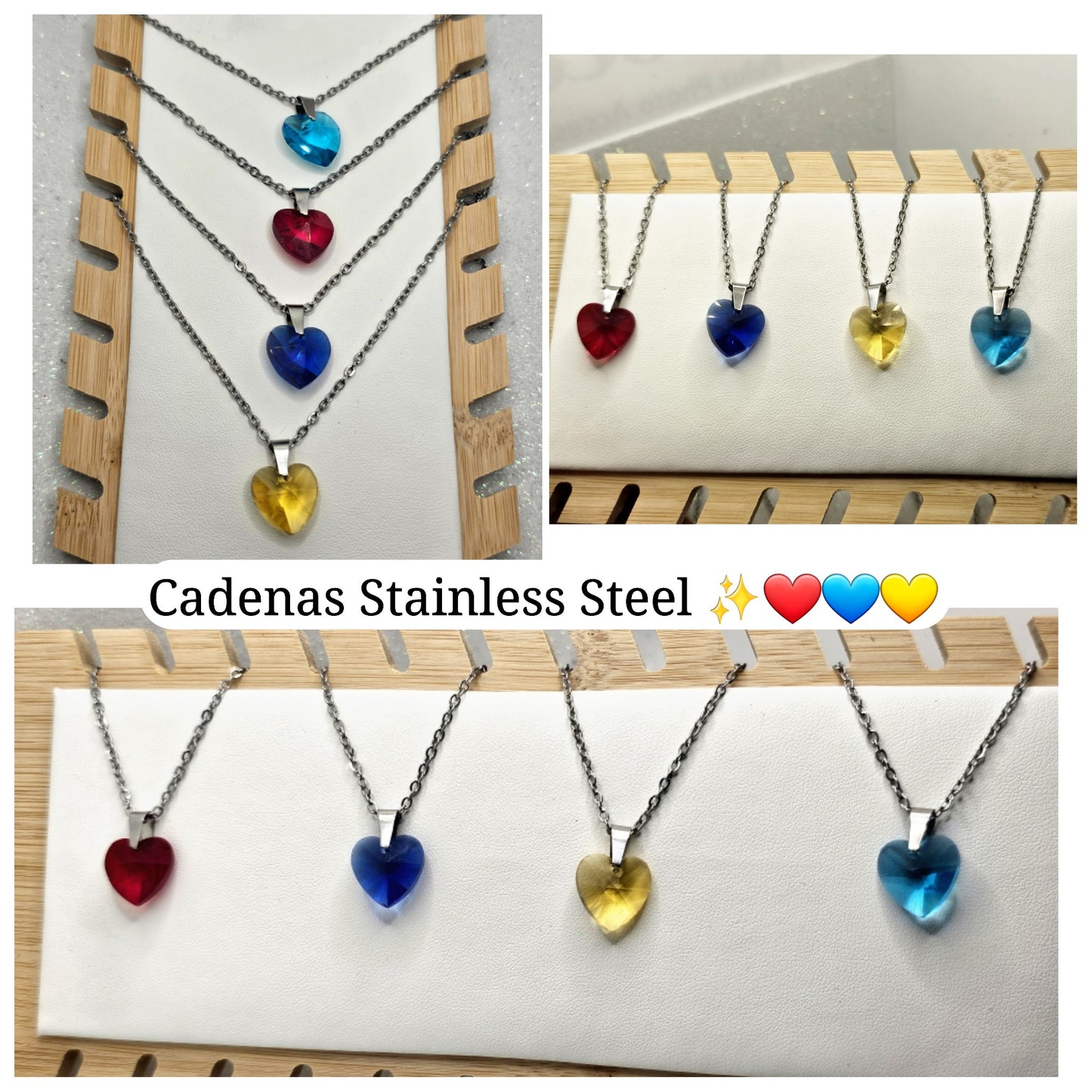 Cadenas Corazones ❤️💙💛