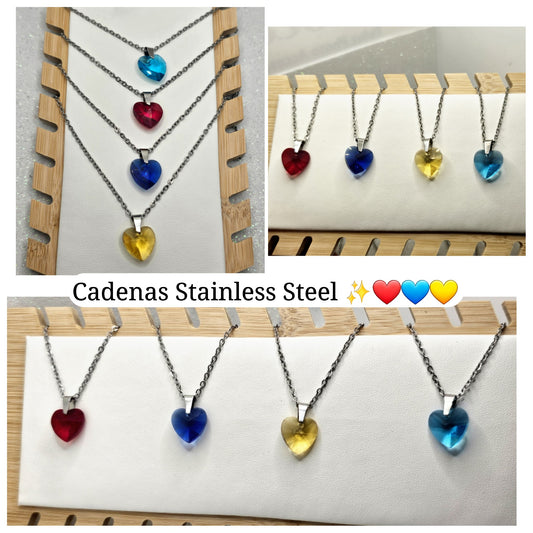 Cadenas Corazones ❤️💙💛