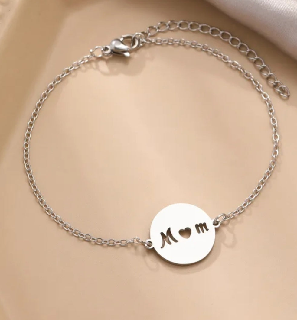 Pulsera de Mano Mom Plata✨️