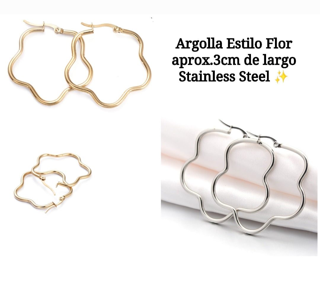 Argollas Forma de Flor ⚜️