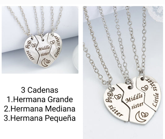 3 Cadenas Para Hermanas💕