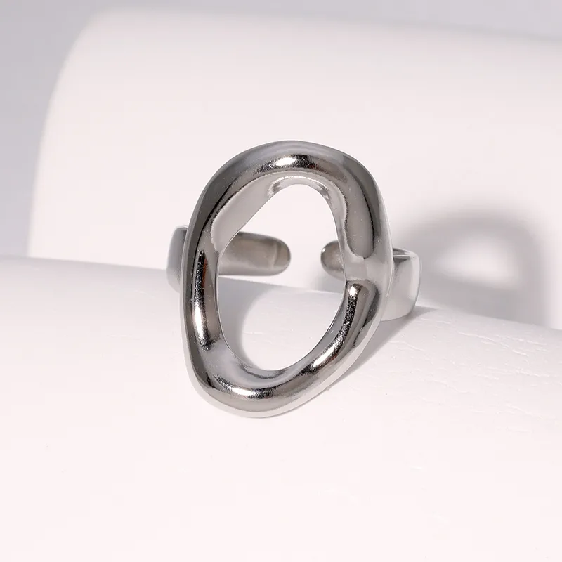 Sortija Adjustable (estilo circulo grueso)
