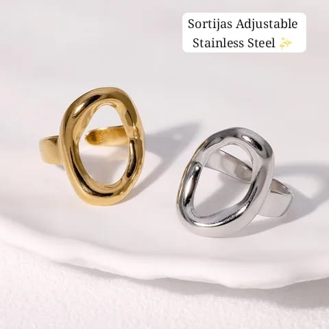 Sortija Adjustable (estilo circulo grueso)