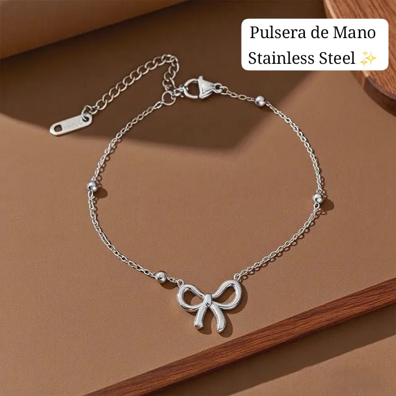 Set de Lazo 2pcs 🎀 (Plateado)