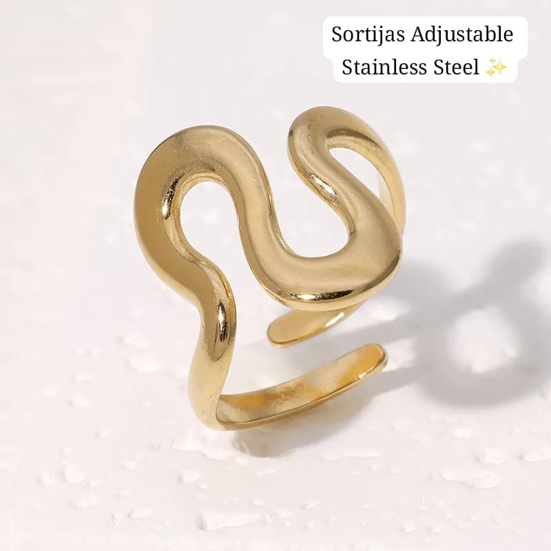 Sortija Adjustable (Diseño curvas)
