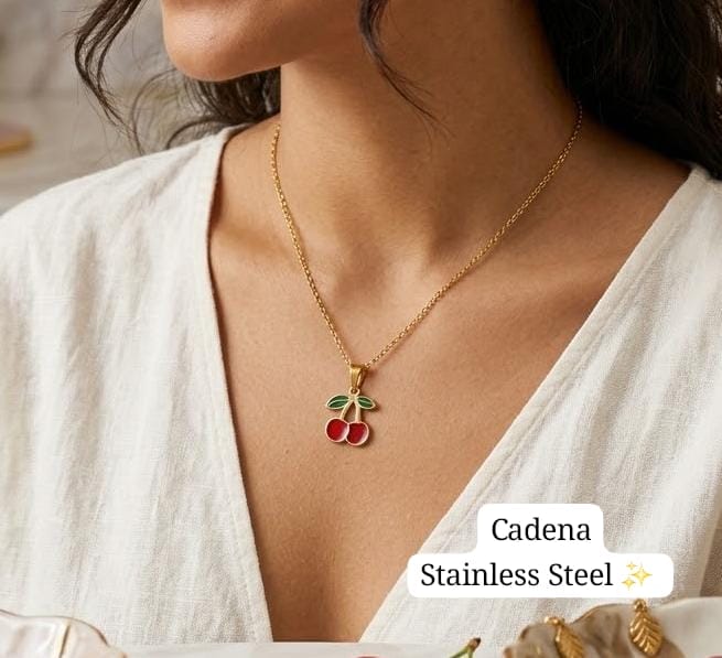 Cadena de cherry (dorada) 🍒