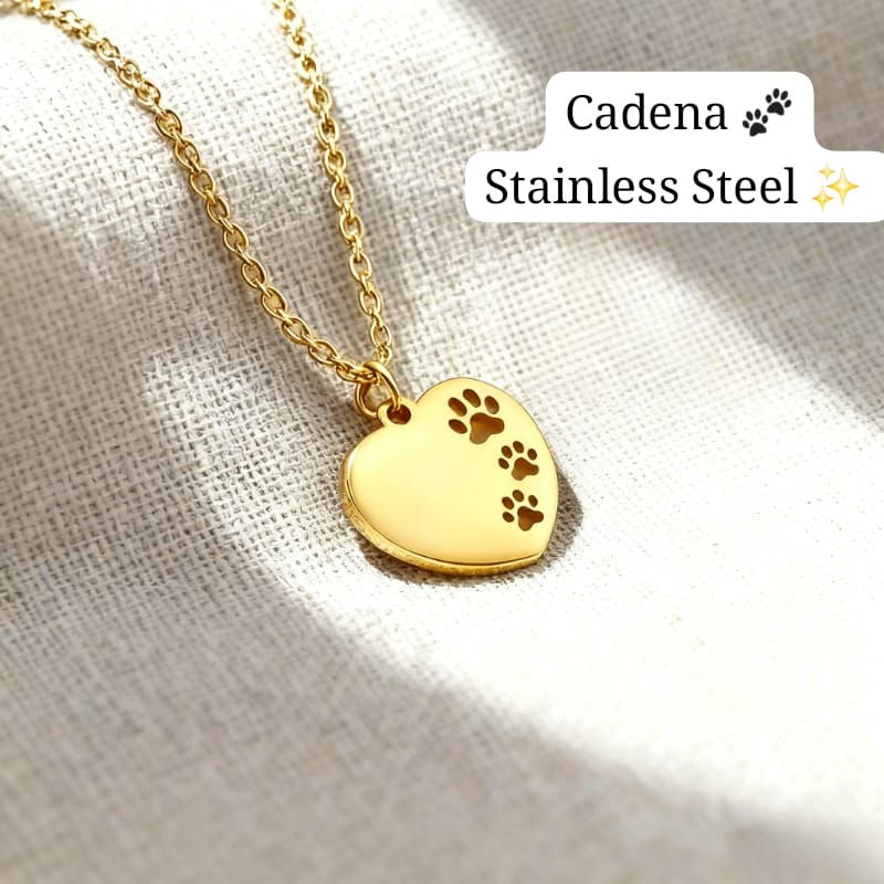 Cadena Pet Lover Huella 💖🐾