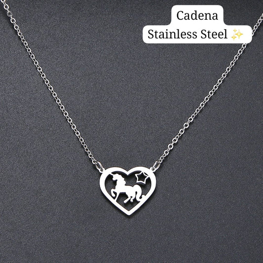 Cadena Caballo /Unicornio Plata