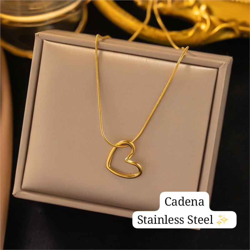 Cadena de Corazon (dorado) ✨️