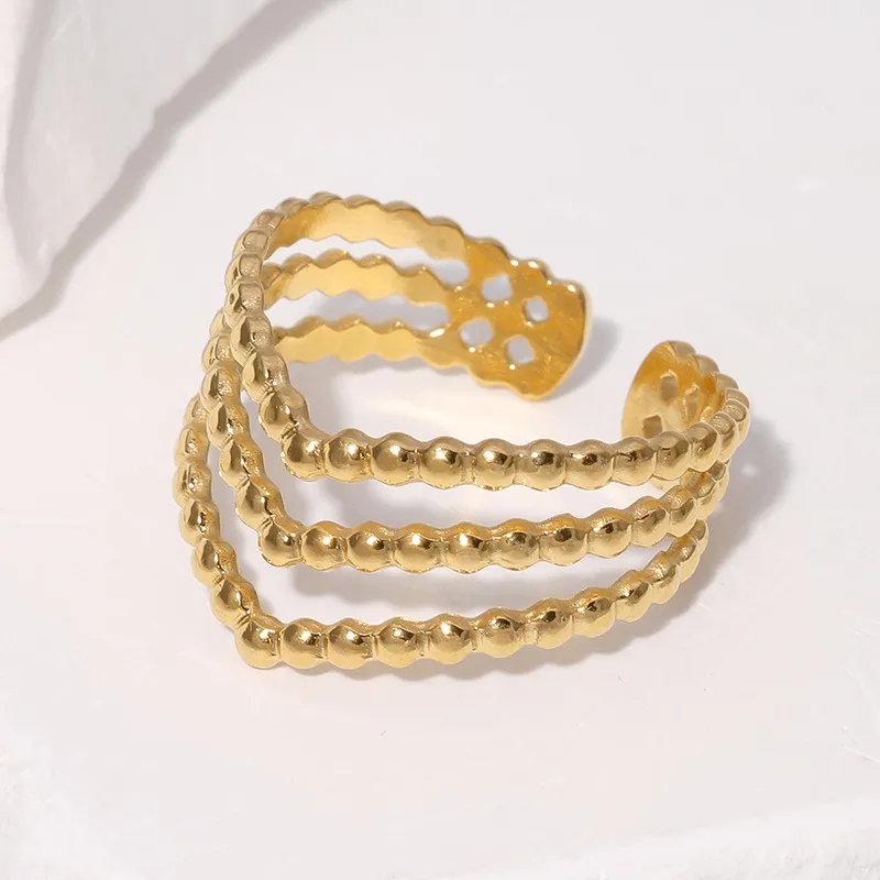 Sortijas Adjustable (estilo corona con puntos)