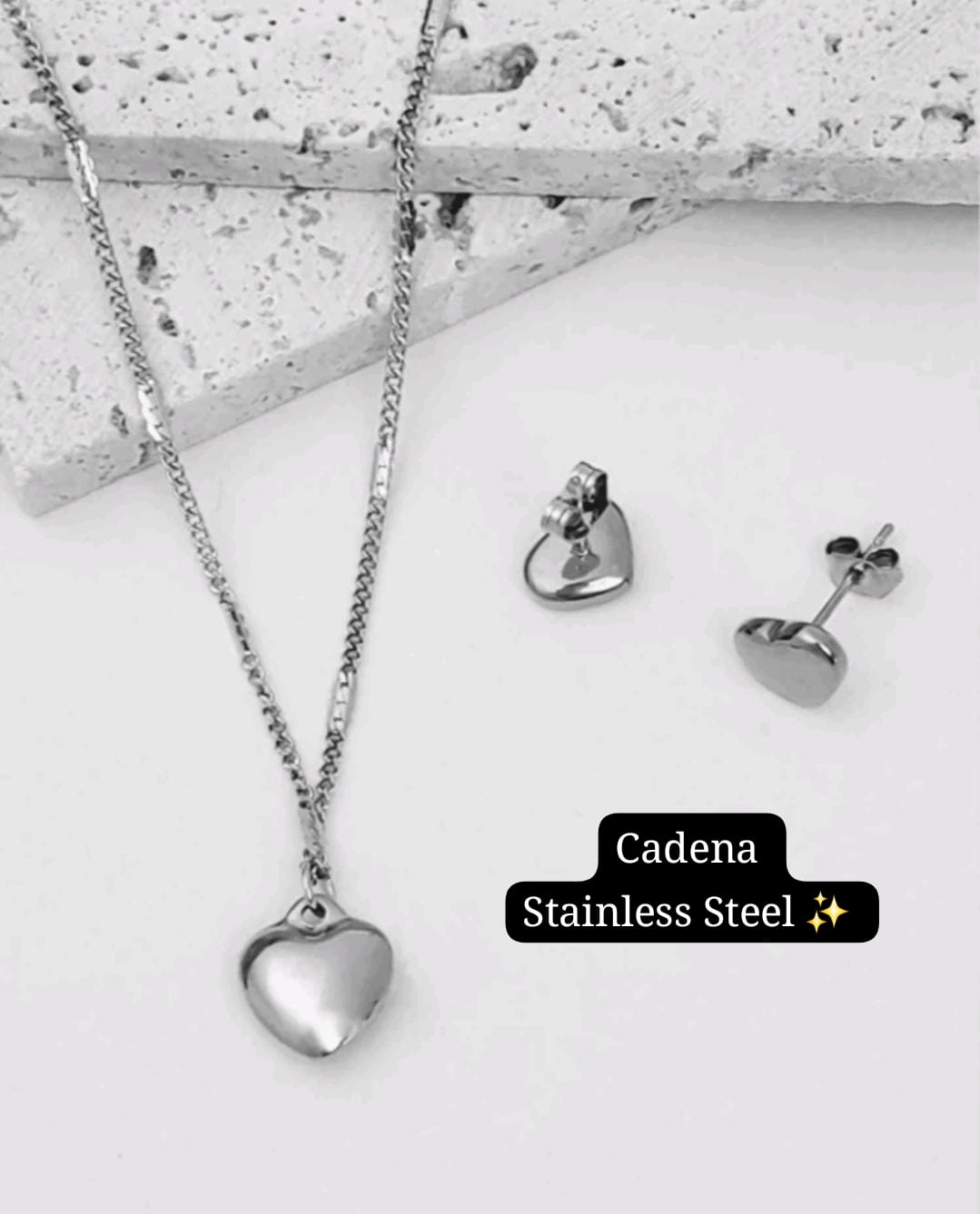 Set plata Corazón 🤍✅️
