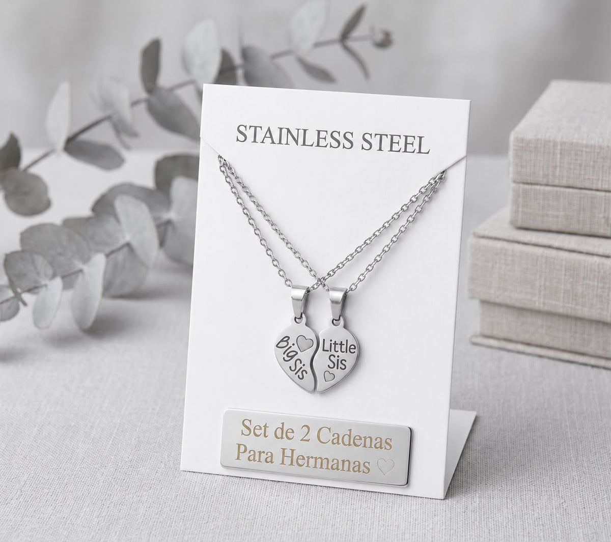 Set 2 cadenas para Hermanas 💖