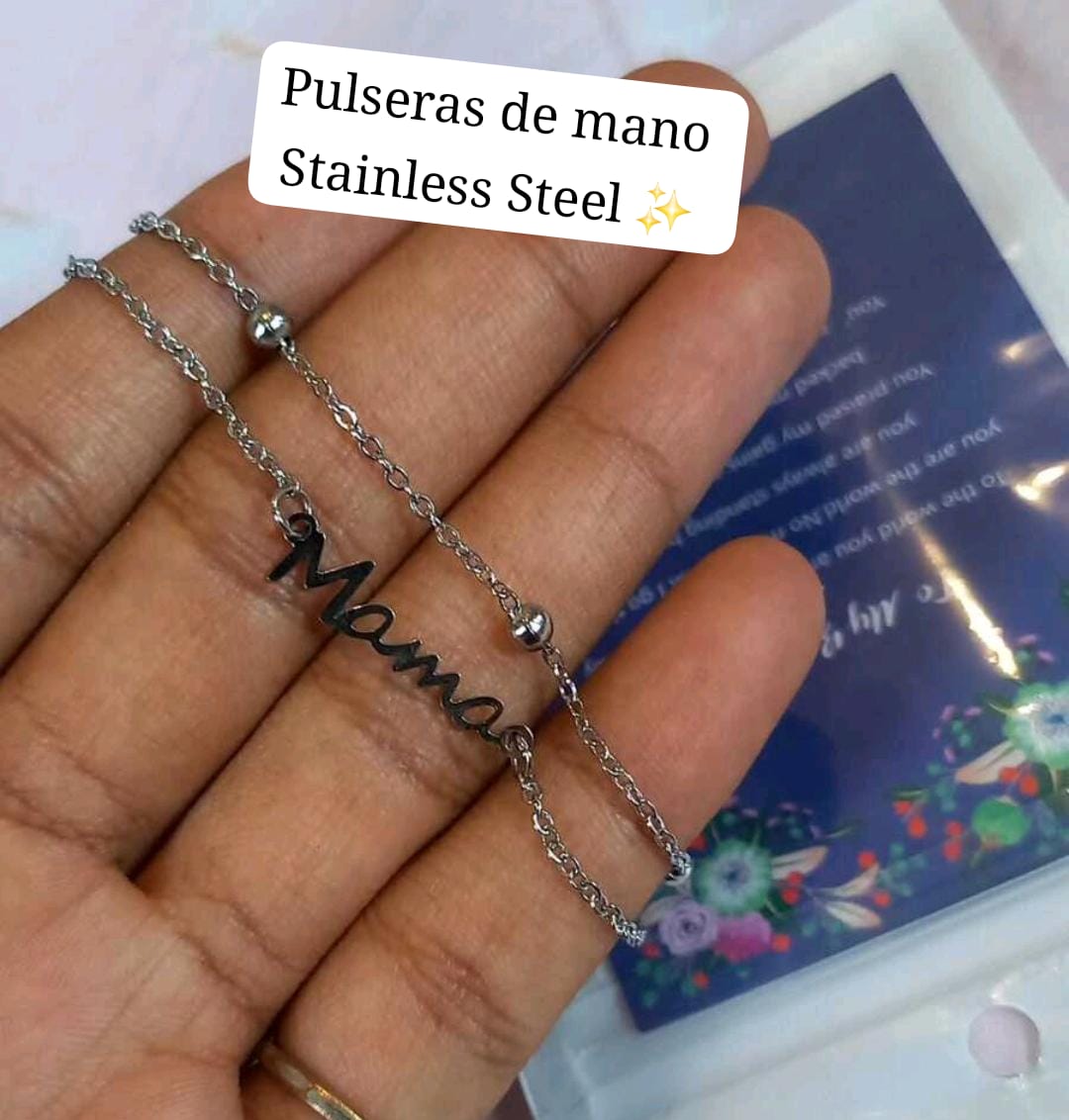 2 pulsera en 1 para Mamá (Plateado) 🤍✨️