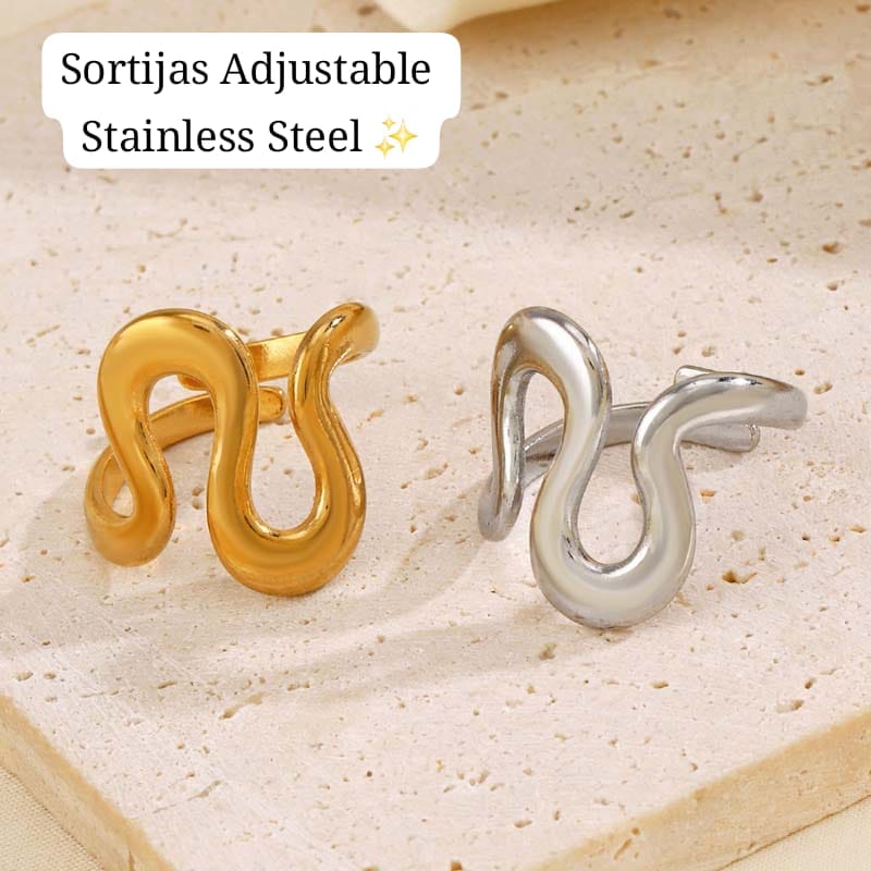 Sortija Adjustable (Diseño curvas)