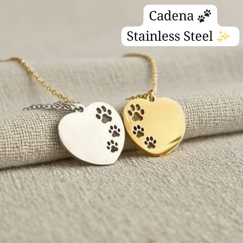 Cadena Pet Lover Huella 💖🐾