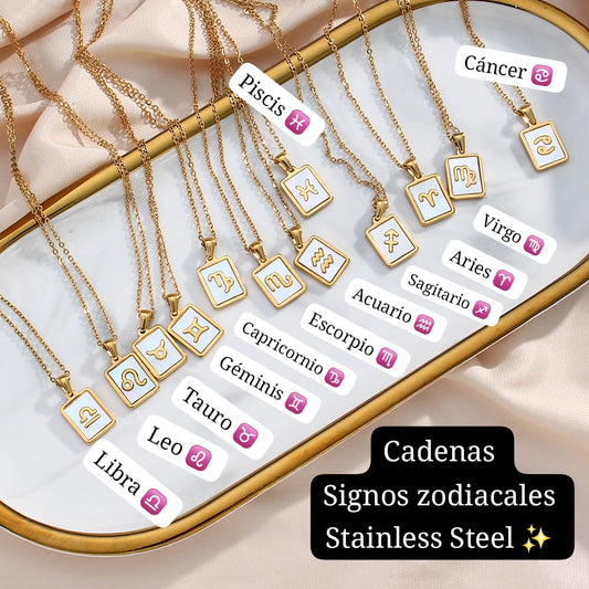 Cadenas Doradas ✨️(Signos zodiacales)♎️