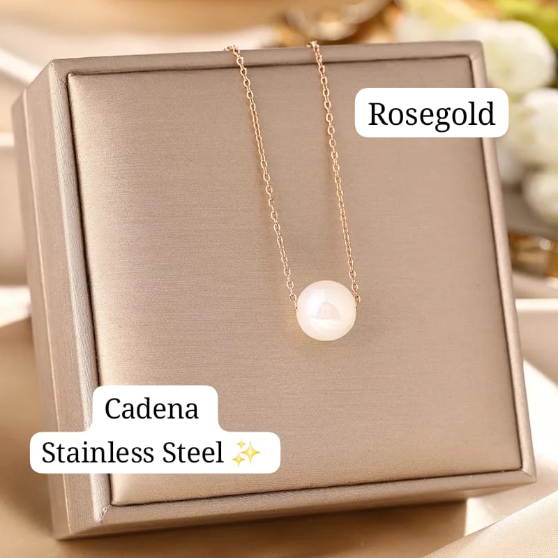 Cadena de Perla (Rosegold)✨️