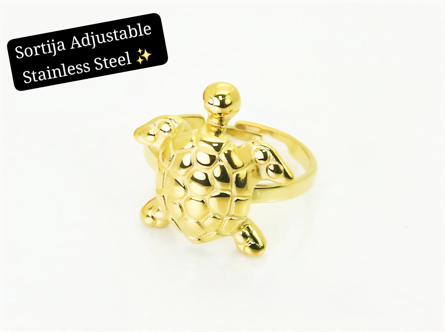 Sortija Adjustable Tortuga 🐢 (Dorada)