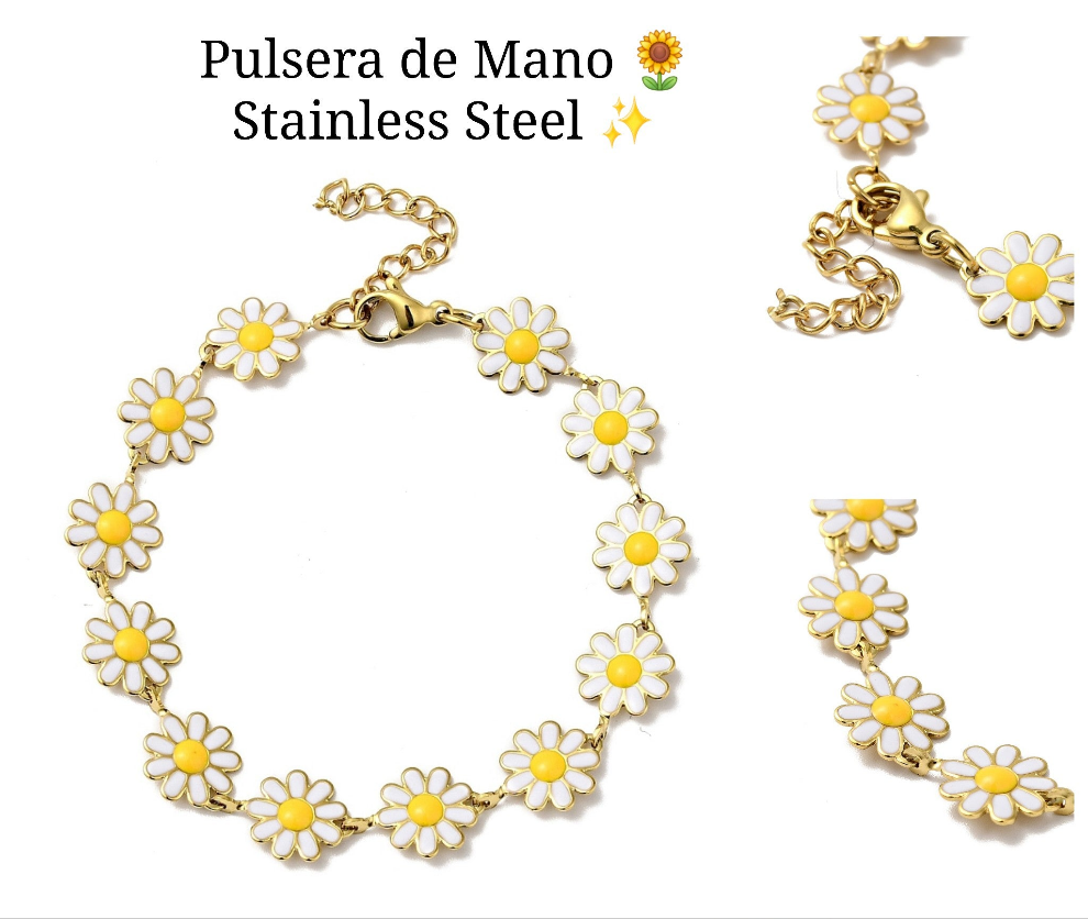 Pulsera de Mano girasol 🌻✨️