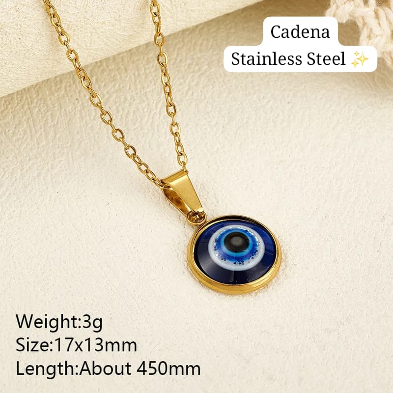 Cadena de Ojo turco (Azul,Dorado) 🩵🧿