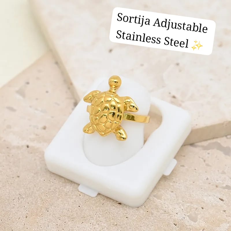 Sortija Adjustable Tortuga 🐢 (Dorada)