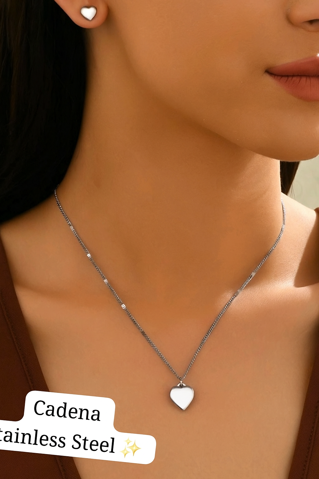 Set plata Corazón 🤍✅️
