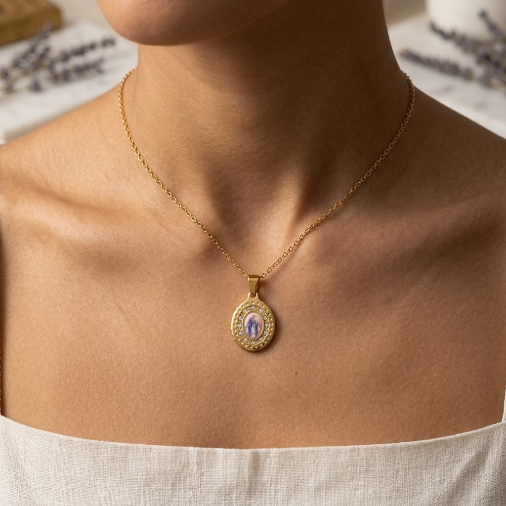 Cadena virgen maría 🙏🏼 (dorado)