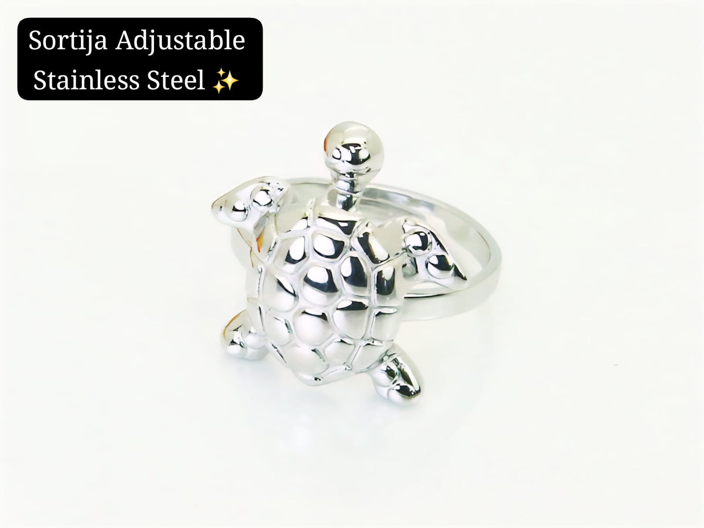 Sortija Adjustable Tortuga 🐢 (Plata)