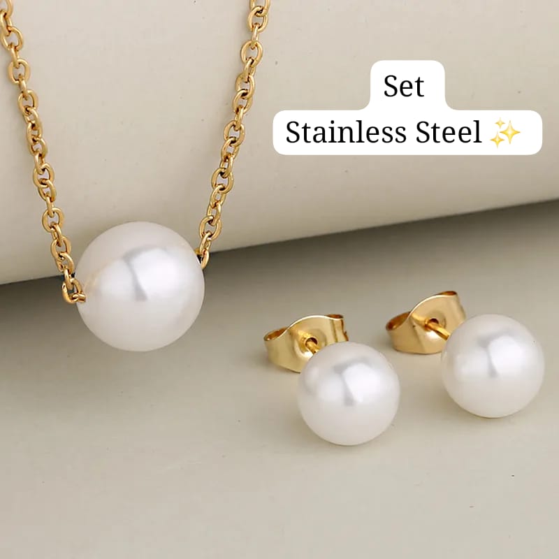 Set Sencillo de Perla (Dorado) ✨️🤍