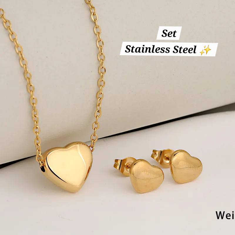 Set de corazón Dorado 🤍✨️