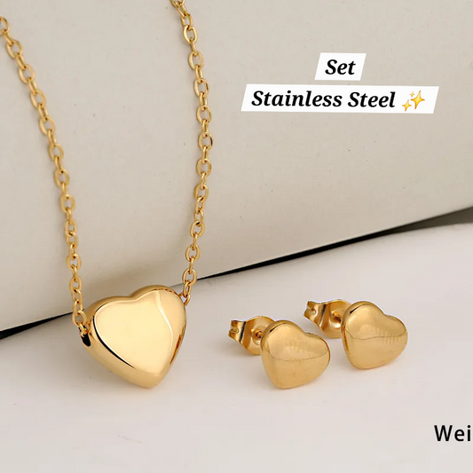Set de corazón Dorado 🤍✨️