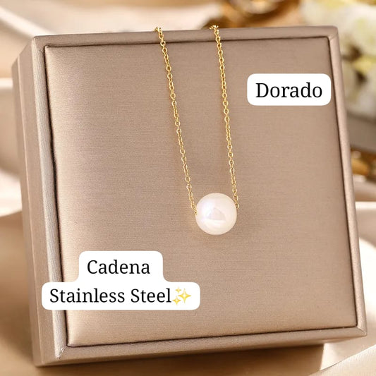 Cadena de Perla (Dorado)✨️