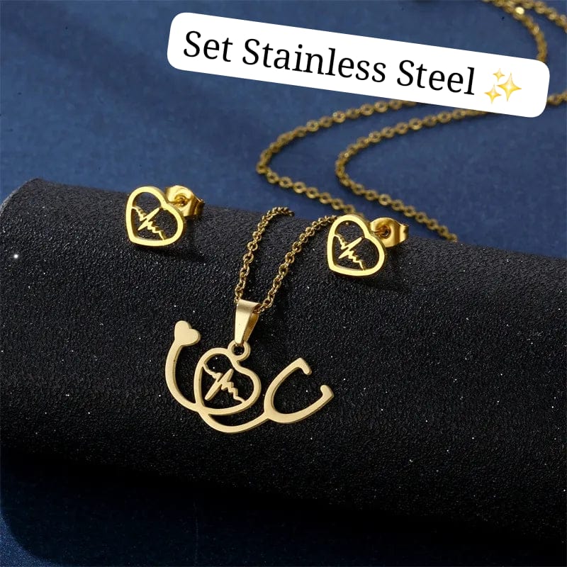 Set enfermera estetoscopio oro✨️